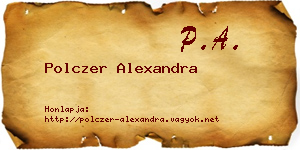 Polczer Alexandra névjegykártya